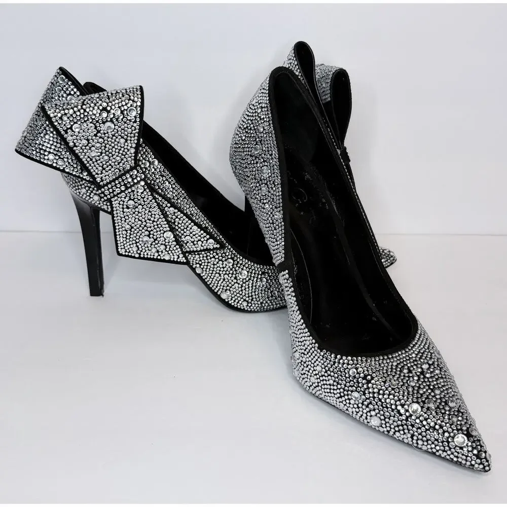 *NEW* INC International Concepts Rhinestons High Heels w/Ribbon Women’s Size 7.5